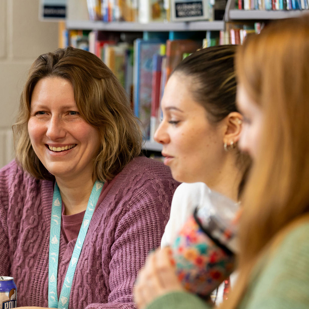 Teachers at a workshop